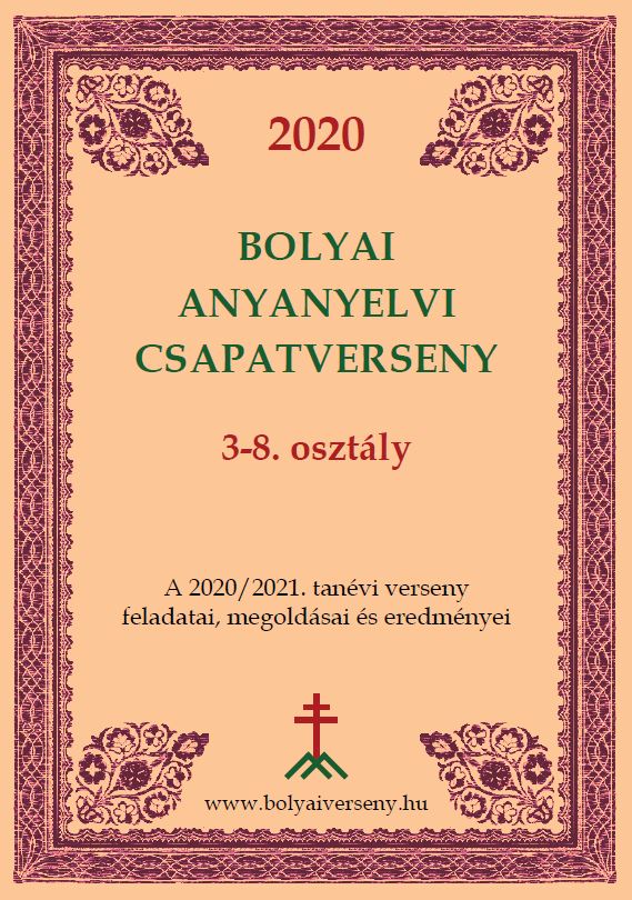 Bolyai Anyanyelvi Csapatverseny 2020/21. (3-8. osztály)